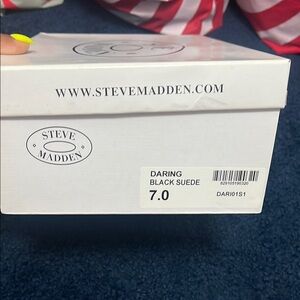Steve Madden Daring Black Suede Footwear